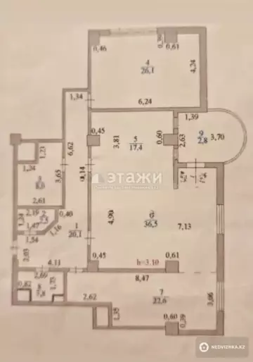 140 м², 3-комнатная квартира, этаж 9 из 20, 140 м², изображение - 0