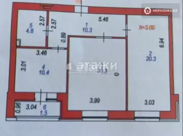 67.6 м², 2-комнатная квартира, этаж 3 из 9, 68 м², изображение - 6