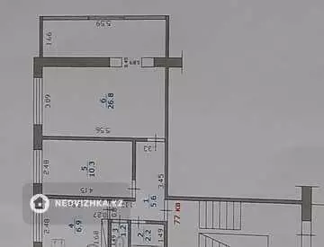 53 м², 2-комнатная квартира, этаж 1 из 5, 53 м², изображение - 14