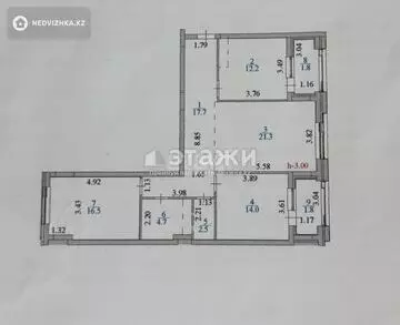 96.1 м², 3-комнатная квартира, этаж 8 из 12, 96 м², изображение - 16