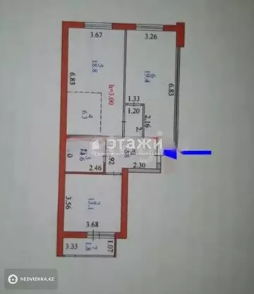 72 м², 3-комнатная квартира, этаж 1 из 10, 72 м², изображение - 7