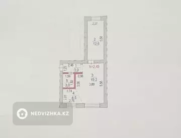 45 м², 2-комнатная квартира, этаж 4 из 4, 45 м², изображение - 13