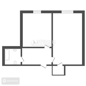 47 м², 1-комнатная квартира, этаж 1 из 9, 47 м², изображение - 11