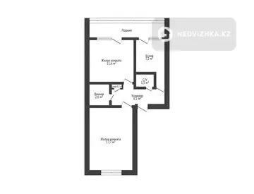 50 м², 2-комнатная квартира, этаж 1 из 5, 50 м², изображение - 13