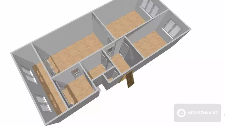 65 м², 3-комнатная квартира, этаж 5 из 5, 65 м², изображение - 1