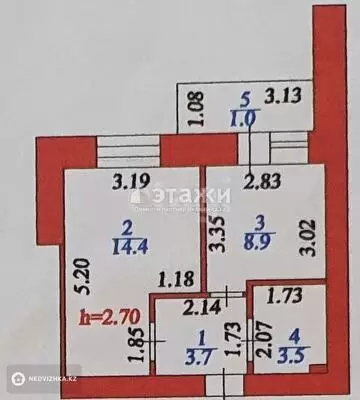 32 м², 1-комнатная квартира, этаж 13 из 15, 32 м², изображение - 11