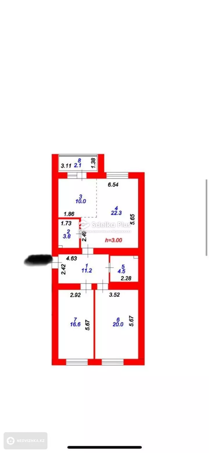 91 м², 3-комнатная квартира, этаж 6 из 12, 91 м², изображение - 1