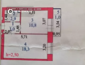 36 м², 1-комнатная квартира, этаж 2 из 9, 36 м², изображение - 7