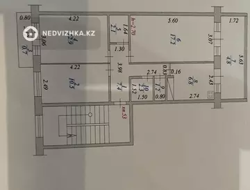 3-комнатная квартира, этаж 2 из 5, 66 м²