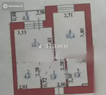 34 м², 2-комнатная квартира, этаж 13 из 18, 34 м², изображение - 9