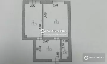 43 м², 1-комнатная квартира, этаж 2 из 9, 43 м², изображение - 0