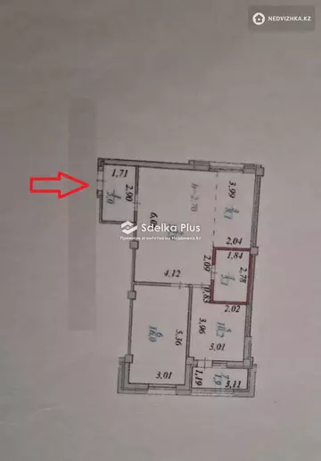 71 м², 3-комнатная квартира, этаж 2 из 8, 71 м², изображение - 0