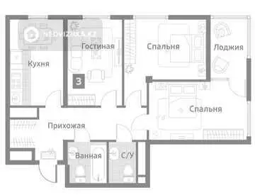 3-комнатная квартира, этаж 17 из 20, 113 м²