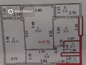 68 м², 2-комнатная квартира, этаж 4 из 10, 68 м², изображение - 0