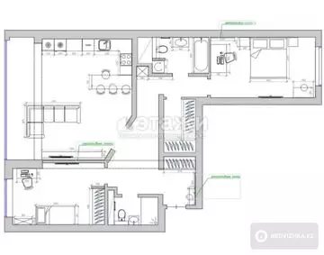 100 м², 3-комнатная квартира, этаж 12 из 13, 100 м², изображение - 7