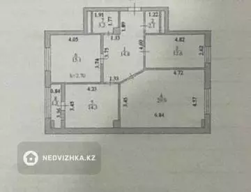 95 м², 3-комнатная квартира, этаж 4 из 9, 95 м², изображение - 10