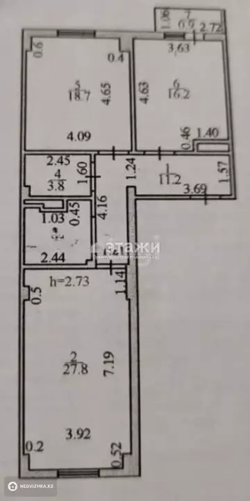 84 м², 2-комнатная квартира, этаж 9 из 12, 84 м², изображение - 6