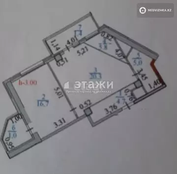 56 м², 2-комнатная квартира, этаж 12 из 25, 56 м², изображение - 4