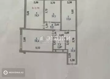 72 м², 3-комнатная квартира, этаж 4 из 19, 72 м², изображение - 14