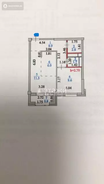 41 м², 2-комнатная квартира, этаж 5 из 10, 41 м², изображение - 0