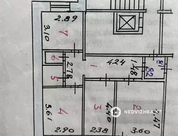 3-комнатная квартира, этаж 7 из 9, 64 м²