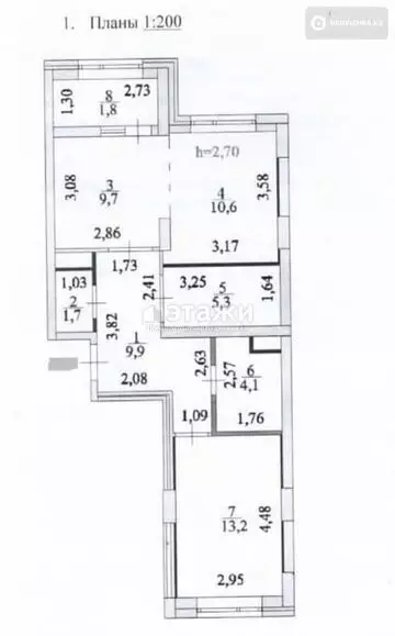 56.3 м², 2-комнатная квартира, этаж 4 из 17, 56 м², изображение - 9