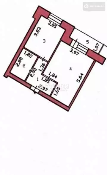 45 м², 1-комнатная квартира, этаж 2 из 9, 45 м², изображение - 11