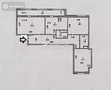 102 м², 3-комнатная квартира, этаж 8 из 12, 102 м², изображение - 22