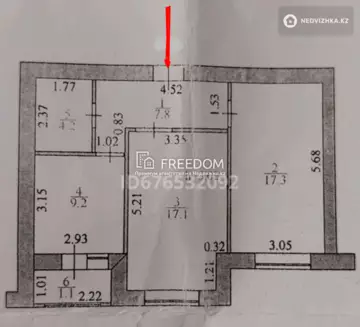 57 м², 2-комнатная квартира, этаж 6 из 10, 57 м², изображение - 9