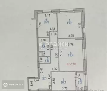 82 м², 3-комнатная квартира, этаж 10 из 22, 82 м², изображение - 17