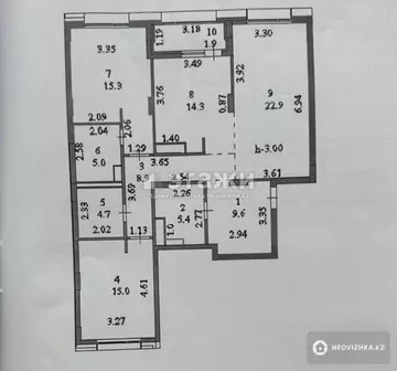 110 м², 3-комнатная квартира, этаж 7 из 9, 110 м², изображение - 21