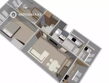 3-комнатная квартира, этаж 5 из 5, 65 м²