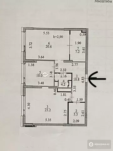 82 м², 3-комнатная квартира, этаж 2 из 9, 82 м², изображение - 1