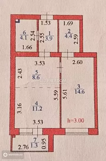 50 м², 2-комнатная квартира, этаж 4 из 9, 50 м², изображение - 18