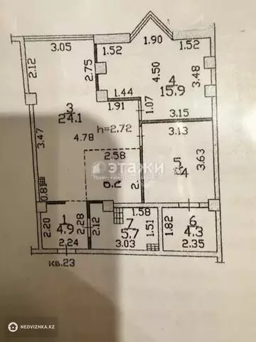 73 м², 3-комнатная квартира, этаж 7 из 13, 73 м², изображение - 11