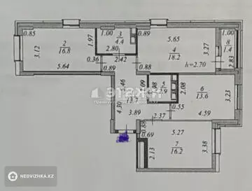 89 м², 3-комнатная квартира, этаж 7 из 9, 89 м², изображение - 18