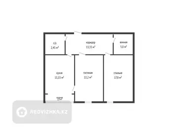 73 м², 2-комнатная квартира, этаж 4 из 12, 73 м², изображение - 38