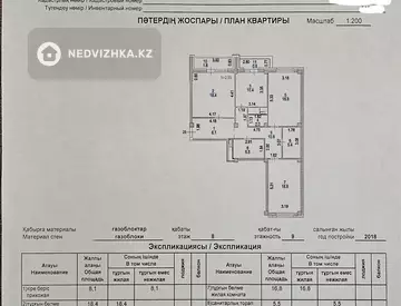 3-комнатная квартира, этаж 8 из 9, 96 м²