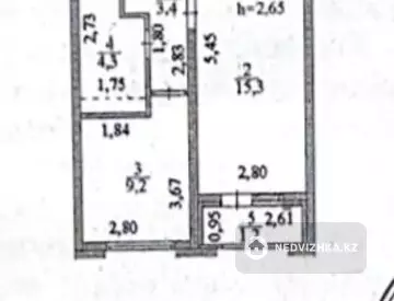 33.4 м², 1-комнатная квартира, этаж 13 из 16, 33 м², изображение - 6