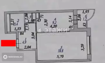 39 м², 1-комнатная квартира, этаж 15 из 25, 39 м², изображение - 4