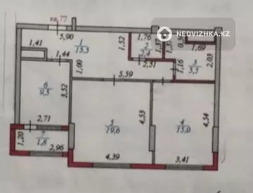 69.3 м², 2-комнатная квартира, этаж 8 из 9, 69 м², изображение - 7