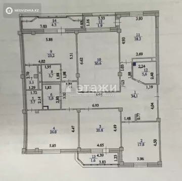 200 м², 5-комнатная квартира, этаж 11 из 20, 200 м², изображение - 15