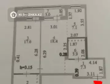 65 м², 2-комнатная квартира, этаж 8 из 8, 65 м², изображение - 6