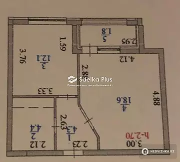 42 м², 1-комнатная квартира, этаж 12 из 12, 42 м², изображение - 13