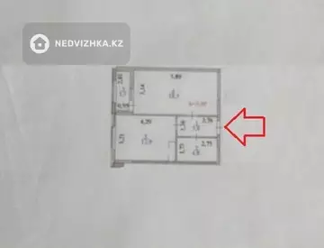 41.5 м², 1-комнатная квартира, этаж 9 из 9, 42 м², изображение - 0