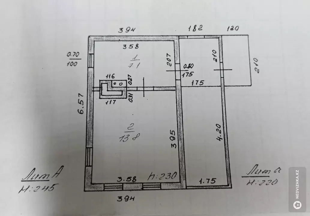 25.6 м², 1-комнатный дом, 10 соток, 26 м², изображение - 1