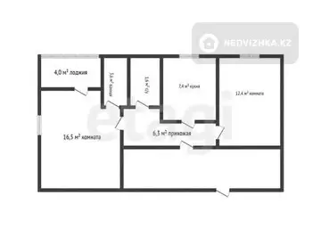 51.8 м², 2-комнатная квартира, этаж 8 из 12, 52 м², изображение - 11