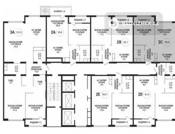 49.9 м², 2-комнатная квартира, этаж 16 из 17, 50 м², изображение - 1