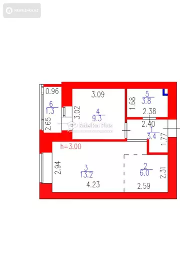 37 м², 2-комнатная квартира, этаж 3 из 9, 37 м², изображение - 9