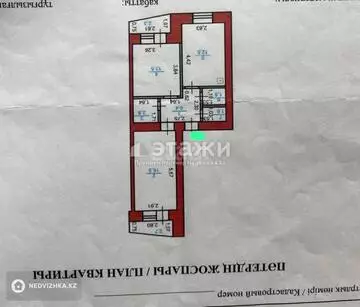 54.5 м², 2-комнатная квартира, этаж 7 из 10, 54 м², изображение - 6